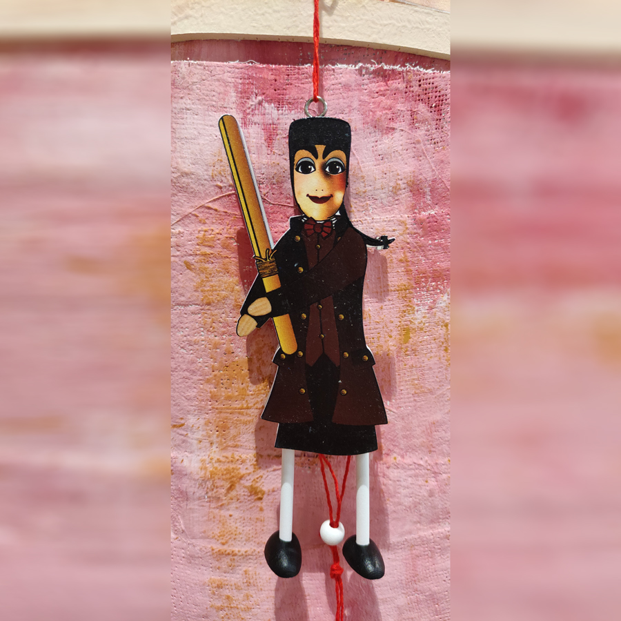 Pantin en bois Guignol Lyon Souvenirs